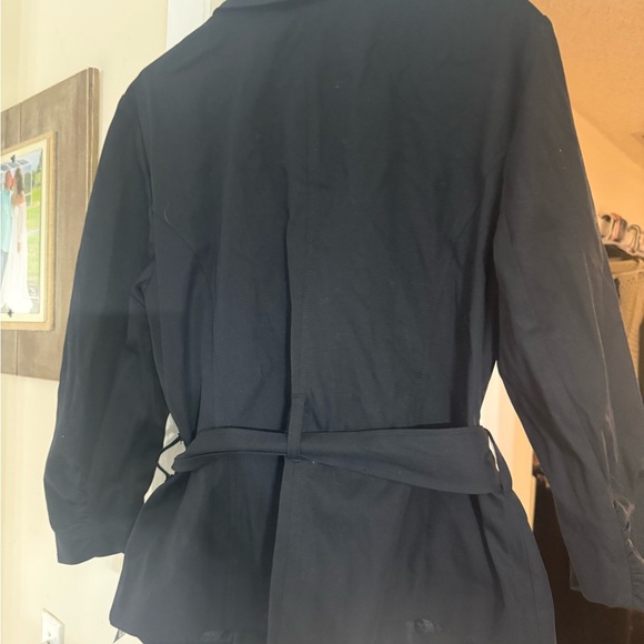 INC International Concepts Black Trench Coat - Picture 6 of 6